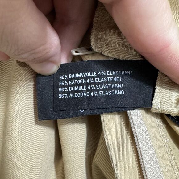 Ralph Lauren Black Label Women's Wool Blend Tan Trouser Career Pants 12 Stretch - Picture 11 of 12